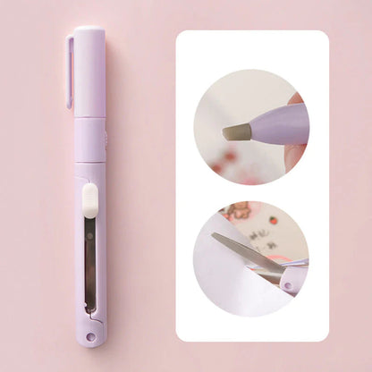 ✂️Mini Folding Pen Scissors Graving Knife for Kids👼-Buy 1 Get 1 Free