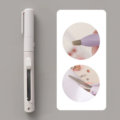 ✂️Mini Folding Pen Scissors Graving Knife for Kids👼-Buy 1 Get 1 Free