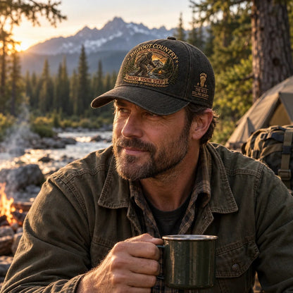 🔥Hot Sale🔥 -  2027 Bigfoot Country Heritage Cap – Pacific Northwest Vintage Washed Embroidered Hat