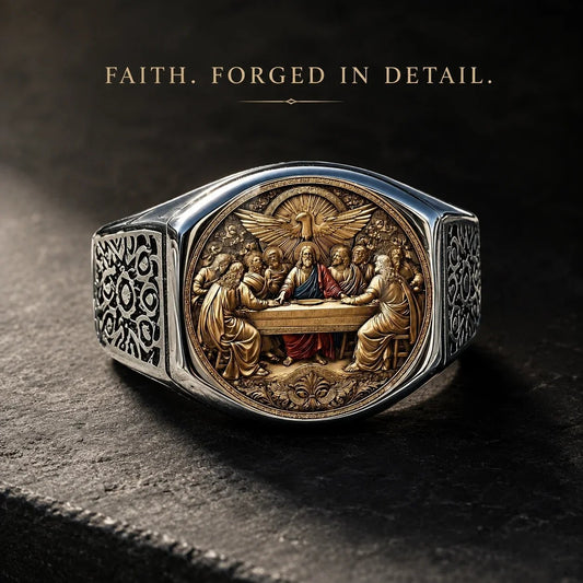 Faith & Fellowship Statement Ring | Symbolic Men's Gift