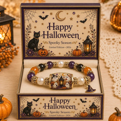 🎃 Limited Edition Halloween Beaded Bracelet Set | Spooky Cute Gift Jewelry