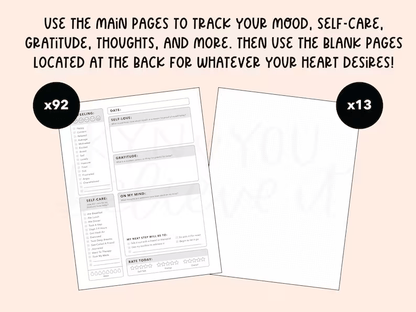 Straight Line Mental Health Journal❤BUY 2 FREE SHIPPING