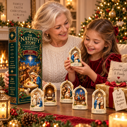 🎉🇺🇸 Limited Edition!🎄Nativity Story 2026 – 24 Sacred Moments of Christmas Countdown Calendar