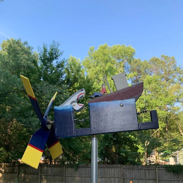 Last Day 49%OFF -JAWS Disaster Whirligig -  Funny Garden Decor