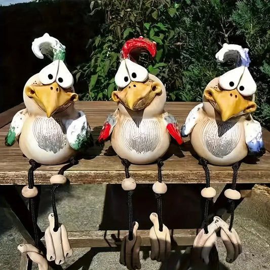 🔥HOT SALE - 49% OFF - 🐓Funny Chicken Fence Decoration Statues