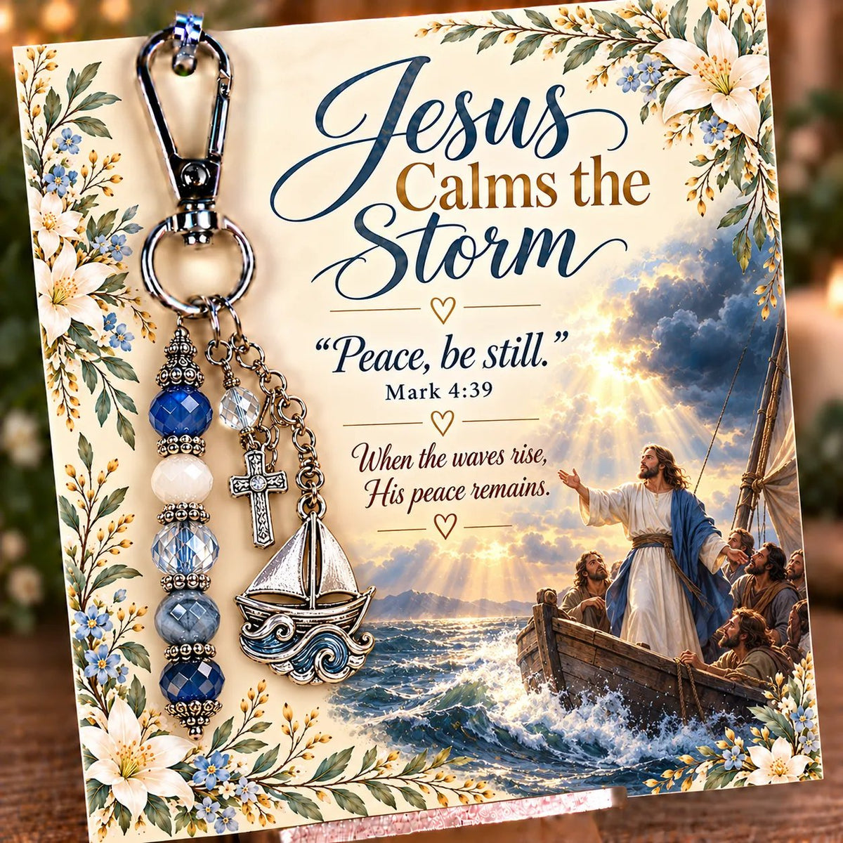 🔥Hot Sale🔥 - ✝️ Carry Your Faith With You - Christian Scripture & Prayer Keepsake Keychain