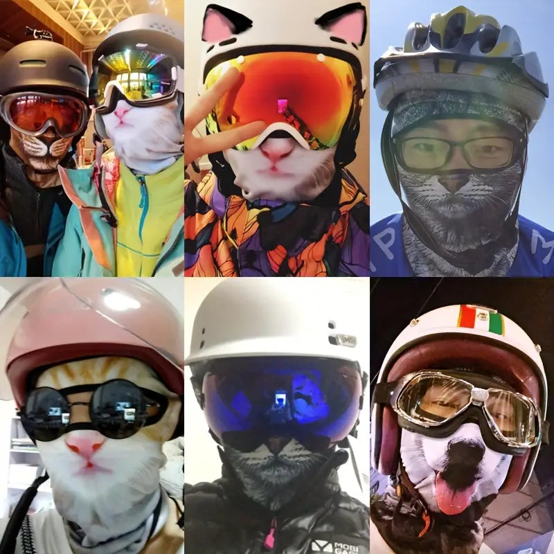 🤣Funny Men's 3D Animal Balaclavas Hat With UV Protection
