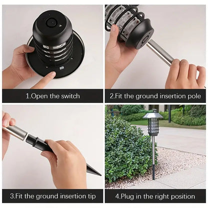🔆 Solar-Powered Bug Zapper Lights