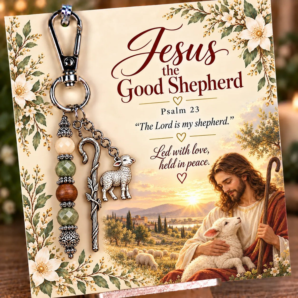 🔥Hot Sale🔥 - ✝️ Carry Your Faith With You - Christian Scripture & Prayer Keepsake Keychain