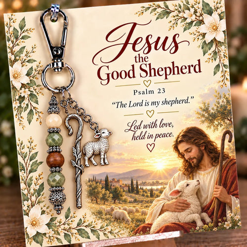 🔥Hot Sale🔥 - ✝️ Carry Your Faith With You - Christian Scripture & Prayer Keepsake Keychain
