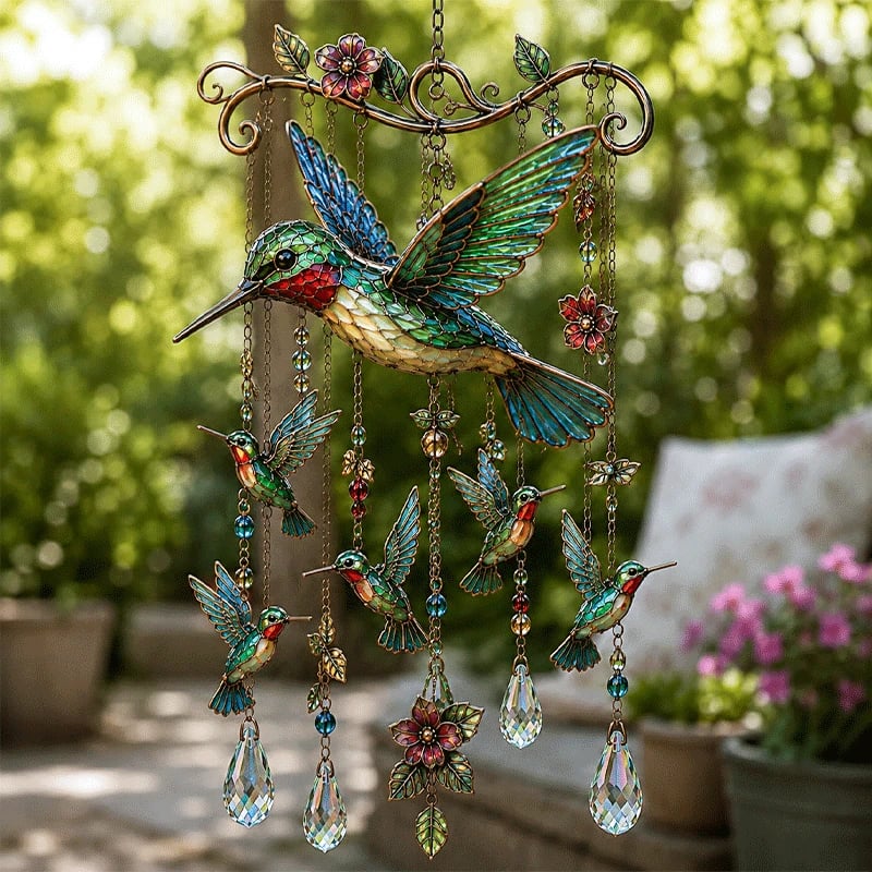 🐦🐦🎐Last Day 49% OFF - 🐦🎐Graceful Hummingbird Wind Chime