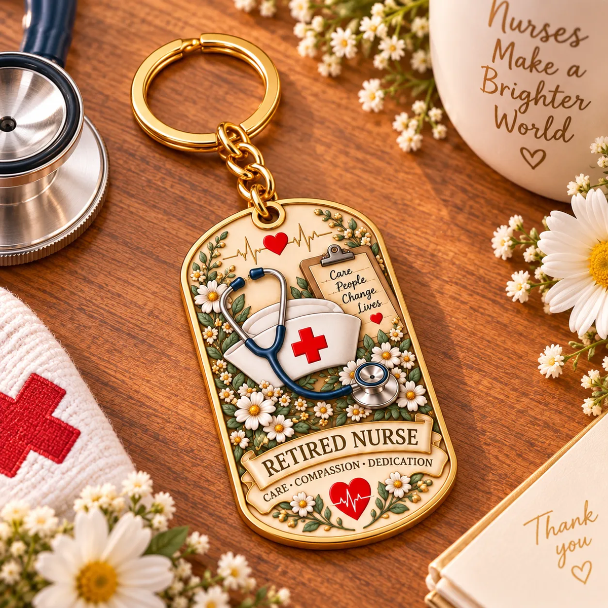 👩‍⚕️ Retired Nurse Keychain