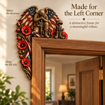 🔥Hot Sale🔥 - RED Friday Veteran Wooden Door Corner Decor