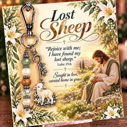 🔥Hot Sale🔥 - ✝️ Carry Your Faith With You - Christian Scripture & Prayer Keepsake Keychain