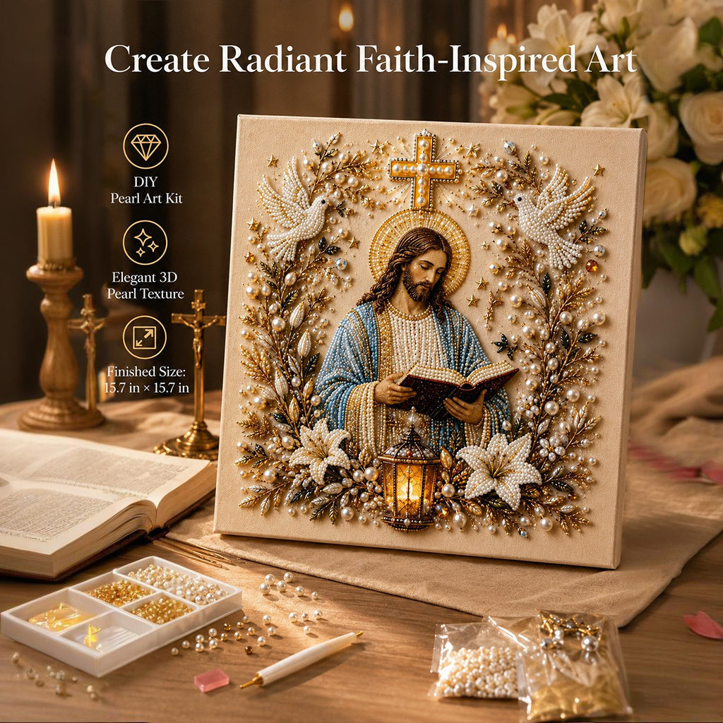 🙏🙏Christian DIY Pearl Art Set
