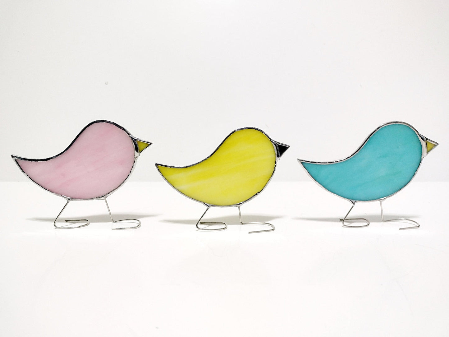 🌞 Stained Glass Standing Bird Suncatcher 🐦