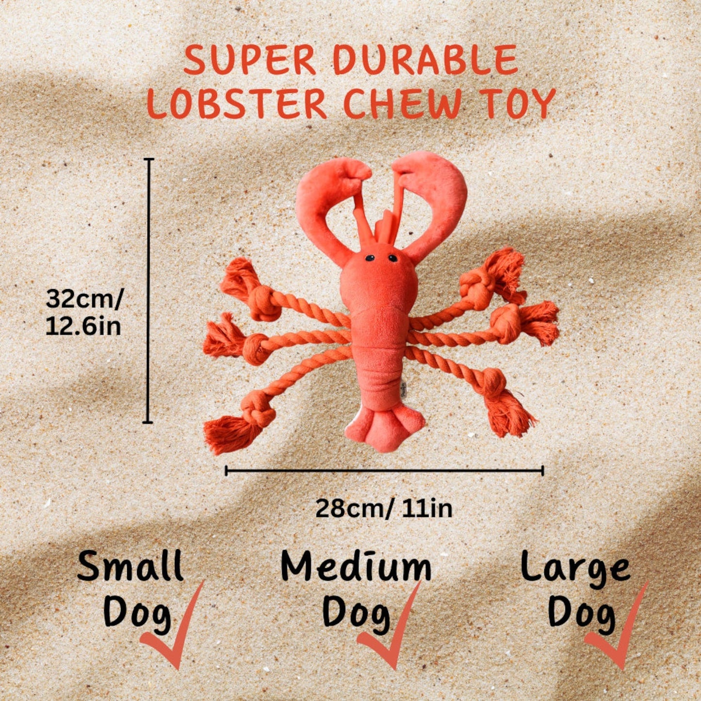 Squeaky Lobster Interactive Toy🐾