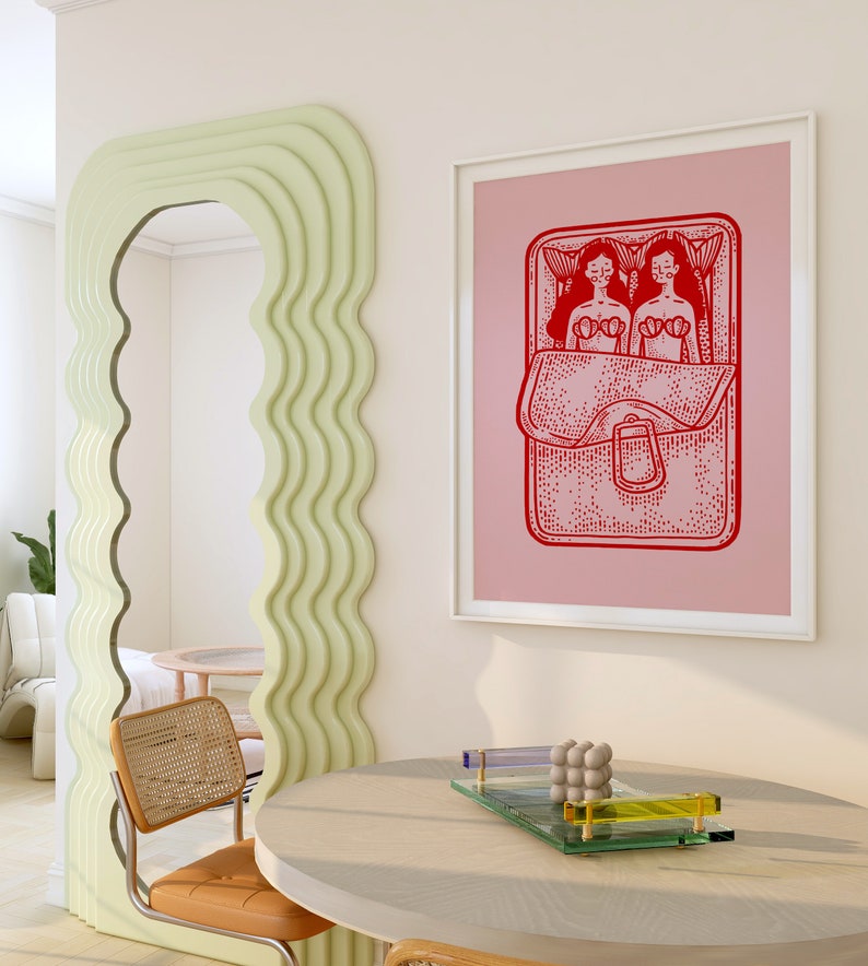 Mermaid Print Art Wall Decoration