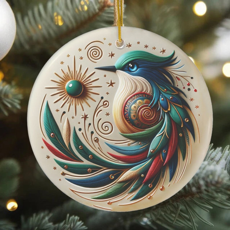 🎅CHRISTMAS SALE 49% OFF🎄Bird Of Many Colors Ceramic Christmas Ornament🐦
