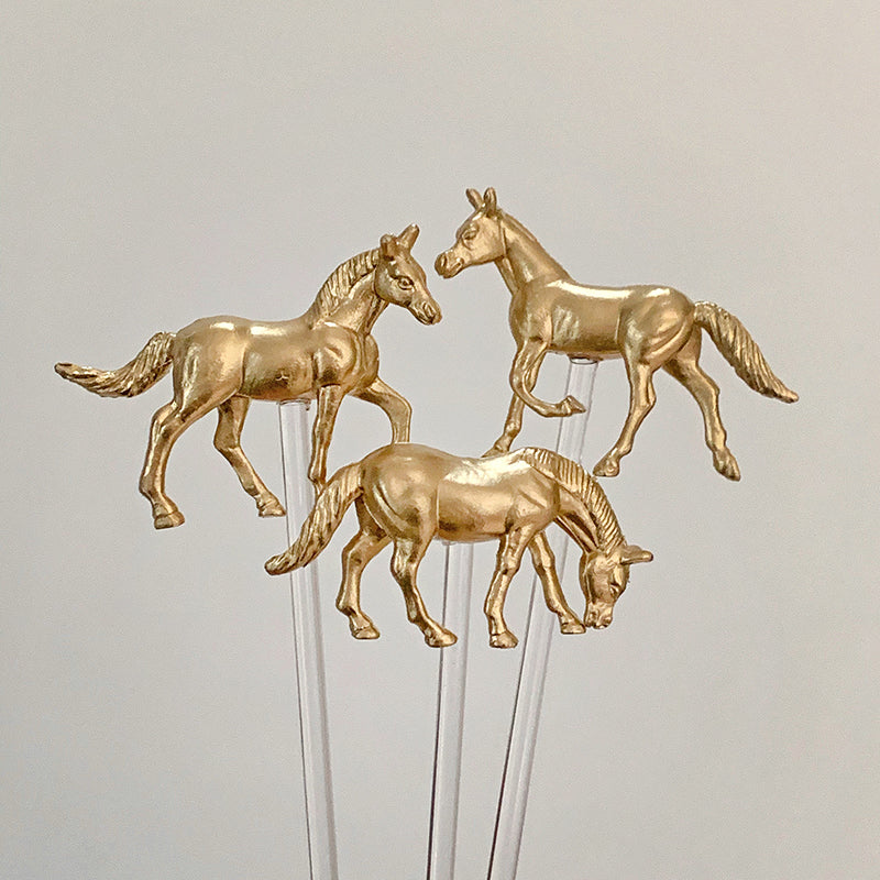 Kentucky Derby Horse Drink Stirrers - Set Of 6