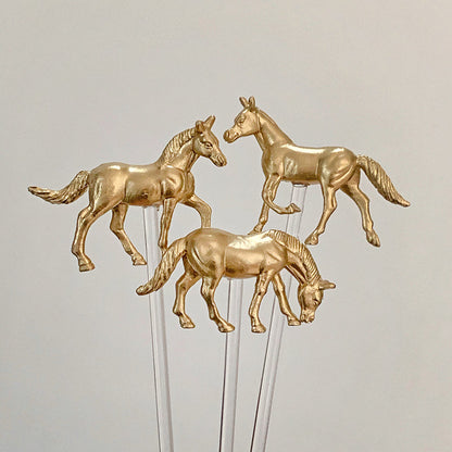 Kentucky Derby Horse Drink Stirrers - Set Of 6