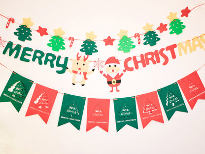 🎄Hot Sale 30% Off🎄 High-Quality Felt Christmas Wall Decoration Flags