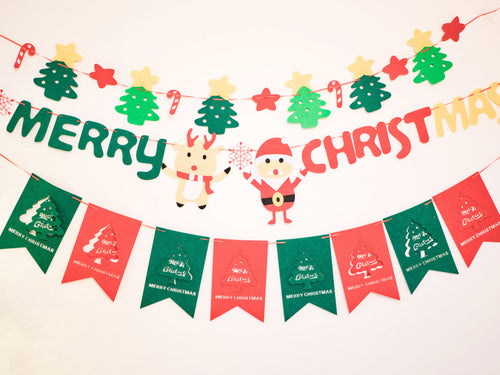 🎄Hot Sale 30% Off🎄 High-Quality Felt Christmas Wall Decoration Flags