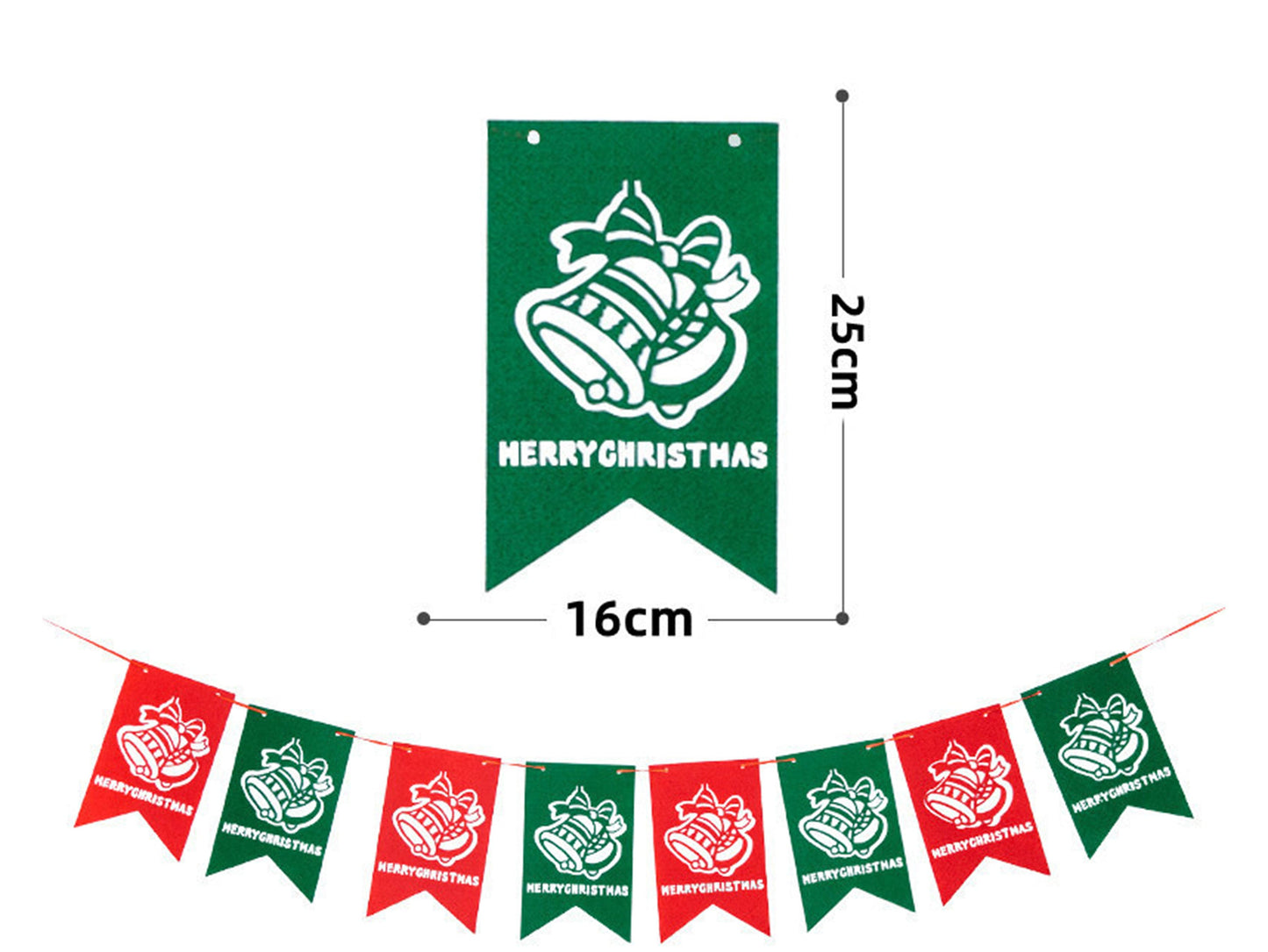 🎄Hot Sale 30% Off🎄 High-Quality Felt Christmas Wall Decoration Flags
