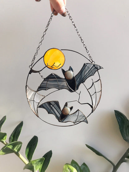 🔥Buy 2 Free Shipping🔥- 🦇Gothic Bat Moon Suncatcher