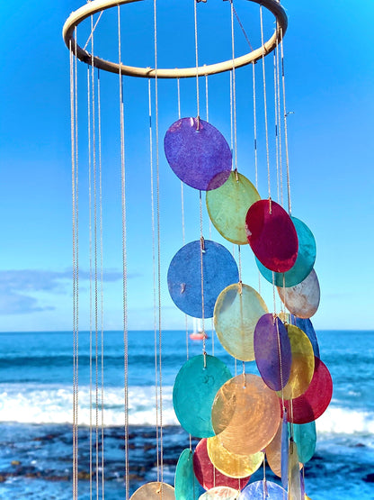 🔥🔥Last Day 49% OFF - 🌈New Capiz Shell Spiral Wind Chime