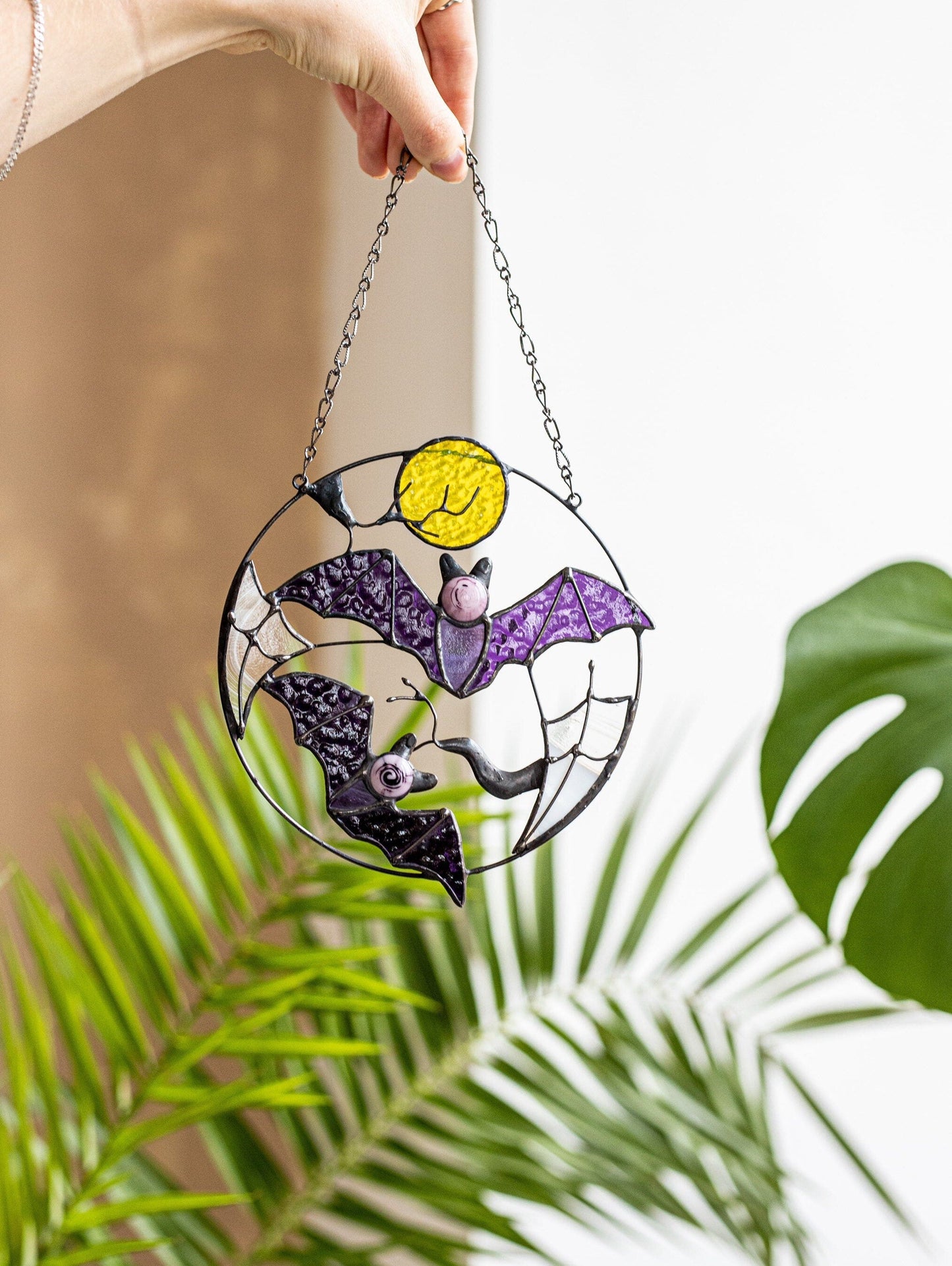 🔥Buy 2 Free Shipping🔥- 🦇Gothic Bat Moon Suncatcher