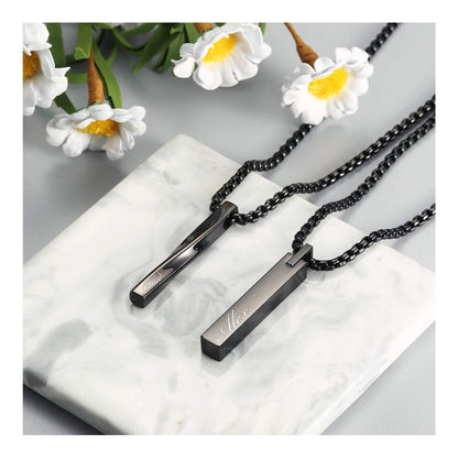 🎇Personalized TWIST BAR NECKLACE for Men