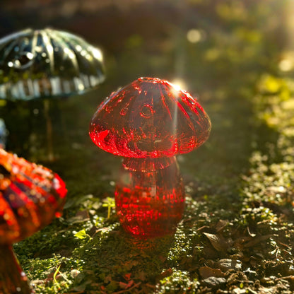 🍄Handmade Glass Mushroom Bud Vase