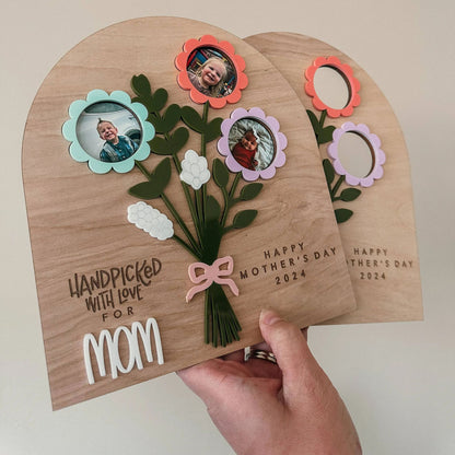 🌷Flower Bouquet Photo Sign | Mother’s Day Gift🎁