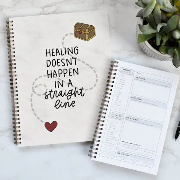 Straight Line Mental Health Journal❤BUY 2 FREE SHIPPING