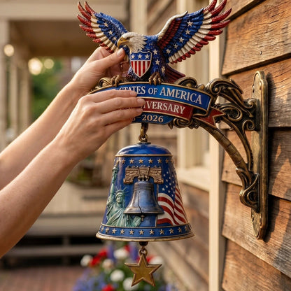 🦅 USA 250th Anniversary Patriotic Eagle Wall Bell – A Grand Celebration of 250 Years of Freedom (1776-2026)