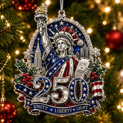 USA 250th Anniversary Christmas Ornament
