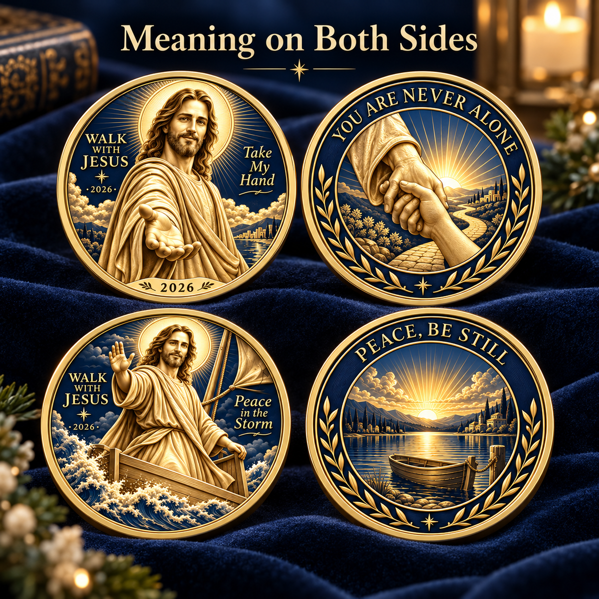 🔥Hot Sale🔥 - ✝️2026 Walk with Jesus Coin Collection – 6 Double-Sided Keepsakes of Faith, Hope & Love.
