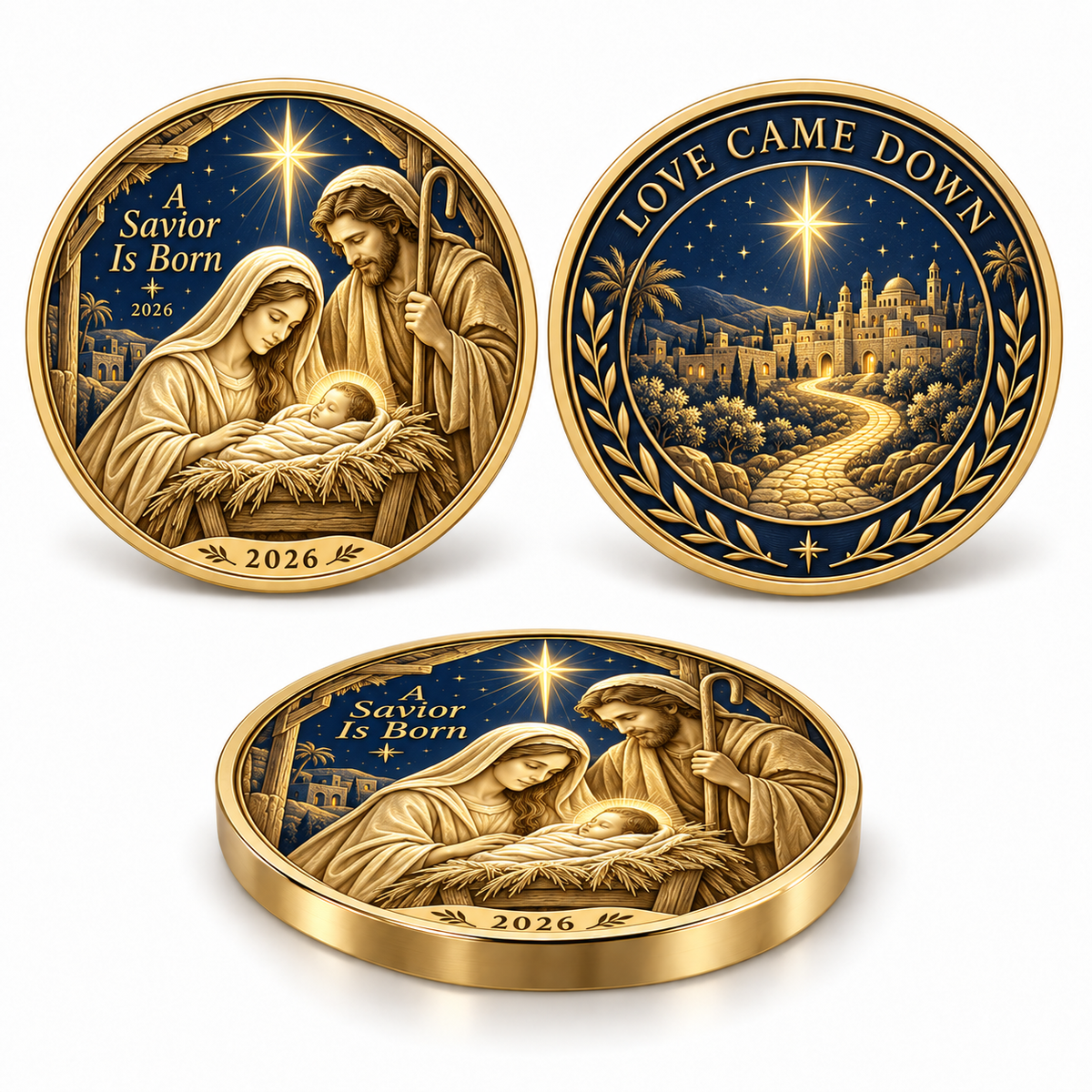 🔥Hot Sale🔥 - ✝️2026 Walk with Jesus Coin Collection – 6 Double-Sided Keepsakes of Faith, Hope & Love.