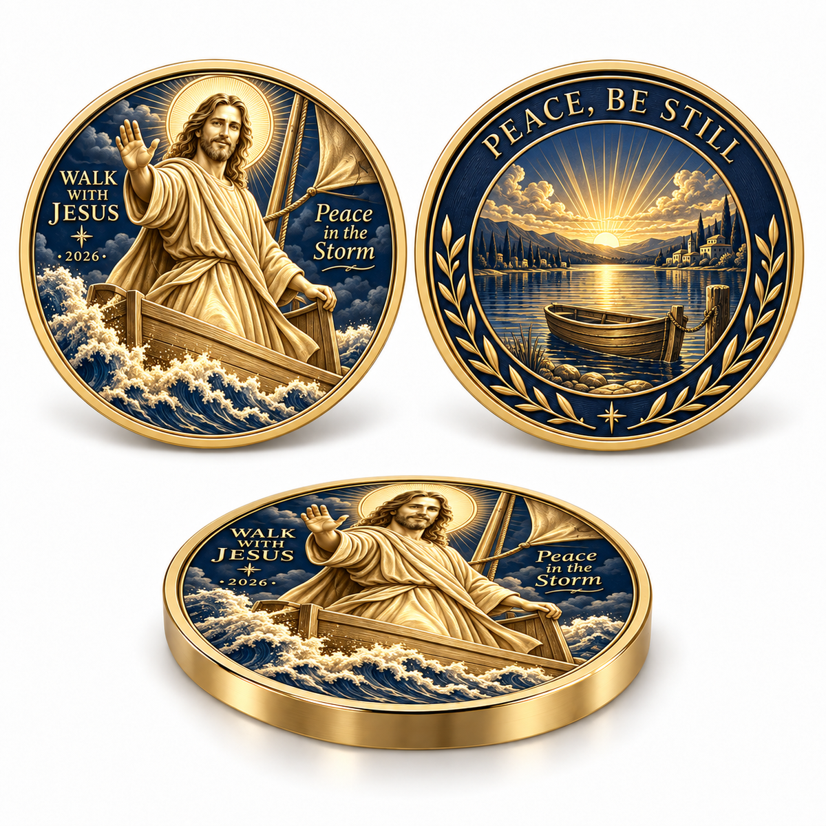 🔥Hot Sale🔥 - ✝️2026 Walk with Jesus Coin Collection – 6 Double-Sided Keepsakes of Faith, Hope & Love.
