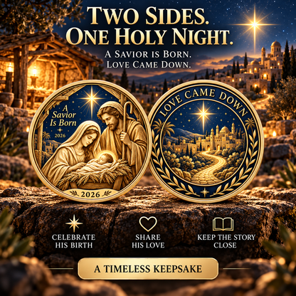 🔥Hot Sale🔥 - ✝️2026 Walk with Jesus Coin Collection – 6 Double-Sided Keepsakes of Faith, Hope & Love.