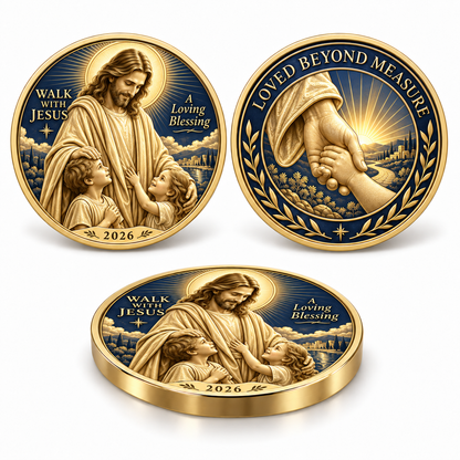 🔥Hot Sale🔥 - ✝️2026 Walk with Jesus Coin Collection – 6 Double-Sided Keepsakes of Faith, Hope & Love.