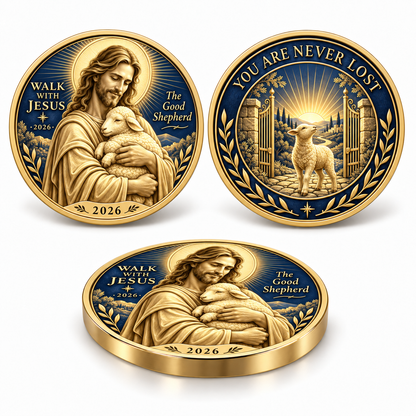🔥Hot Sale🔥 - ✝️2026 Walk with Jesus Coin Collection – 6 Double-Sided Keepsakes of Faith, Hope & Love.