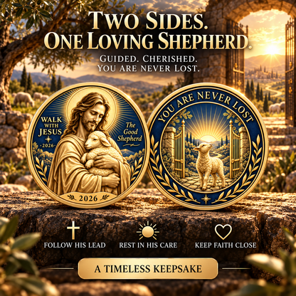 🔥Hot Sale🔥 - ✝️2026 Walk with Jesus Coin Collection – 6 Double-Sided Keepsakes of Faith, Hope & Love.