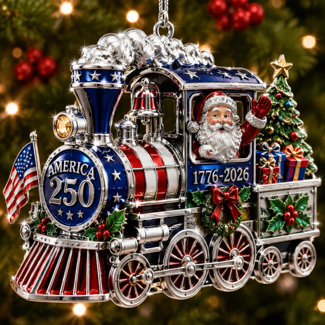 🇺🇸 America 250th Anniversary Christmas Ornament— A Patriotic Christmas to Remember (1776–2026) 🎄✨