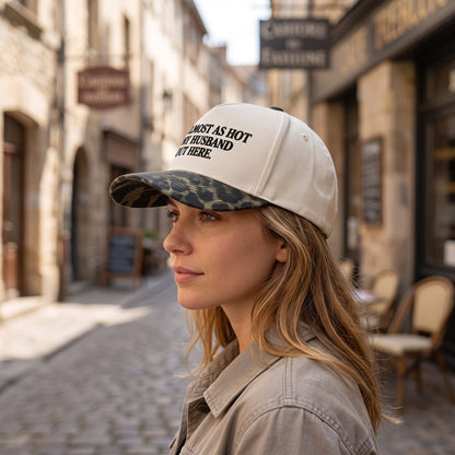 Funny "Almost As Hot As My Husband" Embroidered Hat