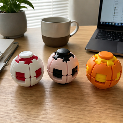 Magic Squishy Spinning Ball – Press-to-Spin Pocket Fidget Toy