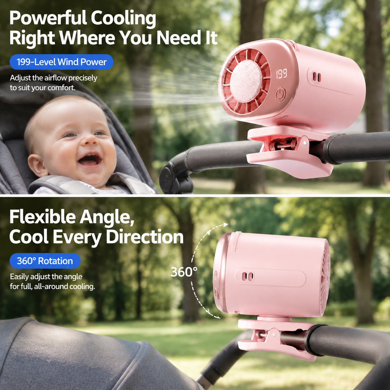 🎁Last Day 50% OFF🔥Portable Clip-On Waist Cooling Fan | Semiconductor Cooling & 199 Speed Levels