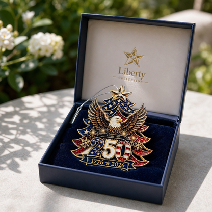 1776–2026 Liberty Eagle Christmas Ornament